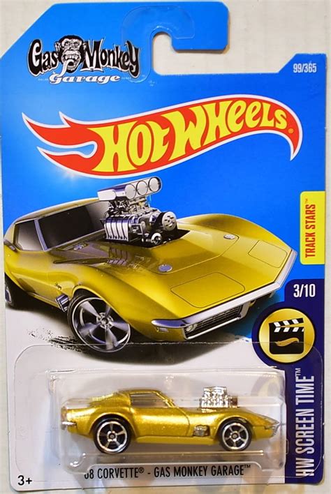 Hot Wheels 2017 Hw Screen Time '68 Corvette Gas .